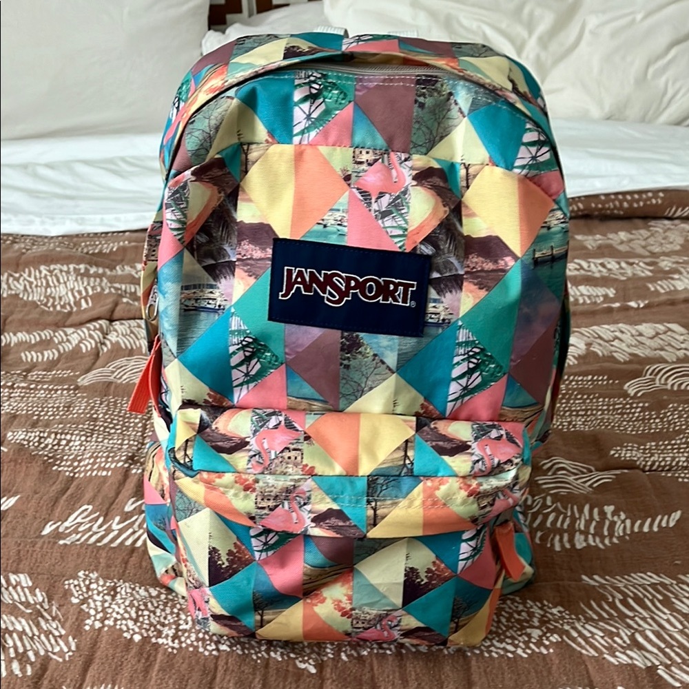 Jansport Colorful Geometric Backpack
